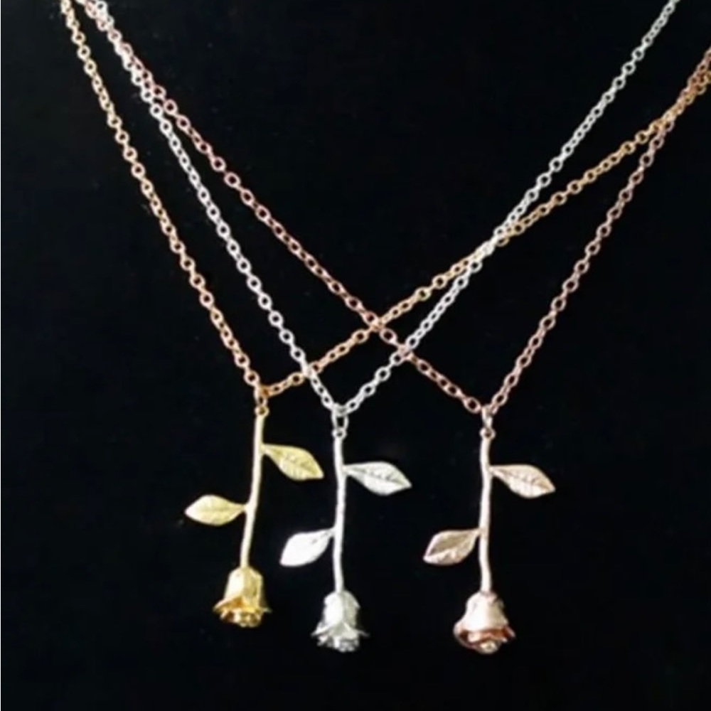Womens rose jewelry set